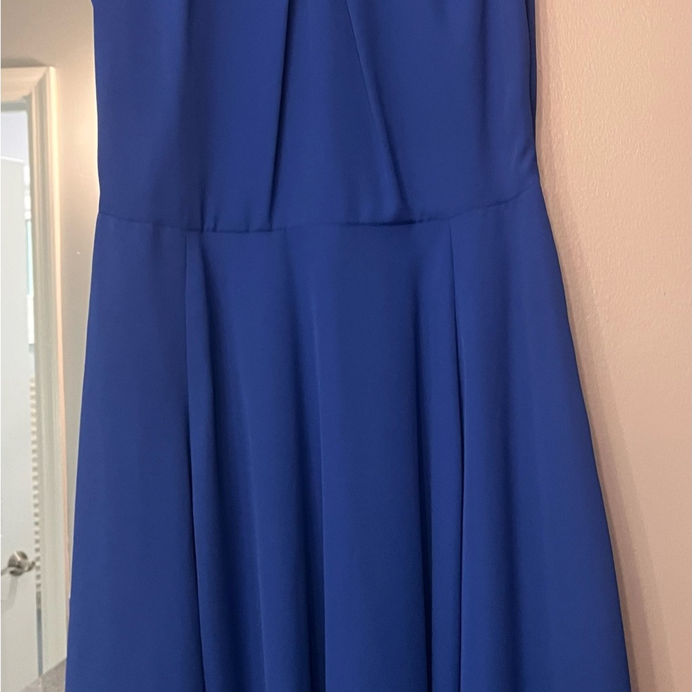 Express Strapless Dress in Royal Blue